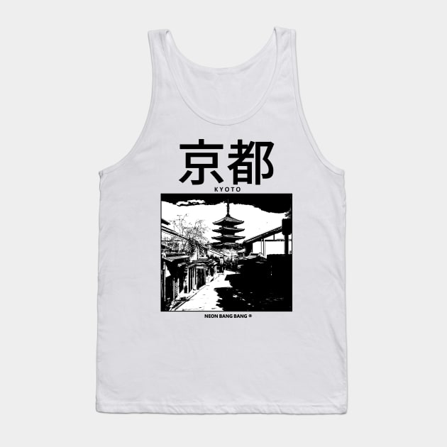 Kyoto - White Tank Top by Neon Bang Bang